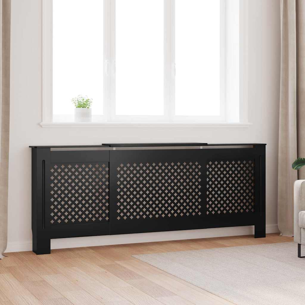 MDF radiaatorikate, must, 205 cm