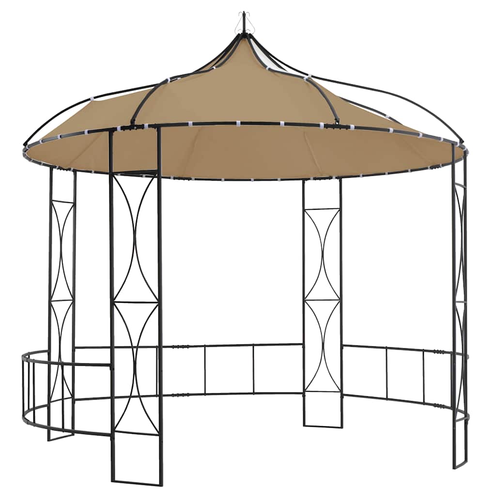 Varikatus 300 x 290 cm, pruunikashall, ümmargune
