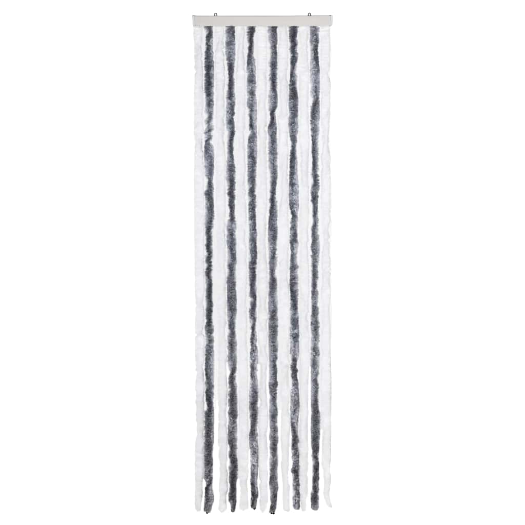 Putukakardin hall ja valge, 56 x 200 cm, šenill