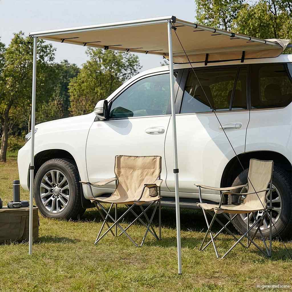 Matkaauto ja haagissuvila varikatus 1,8x2x2,15 m, beež