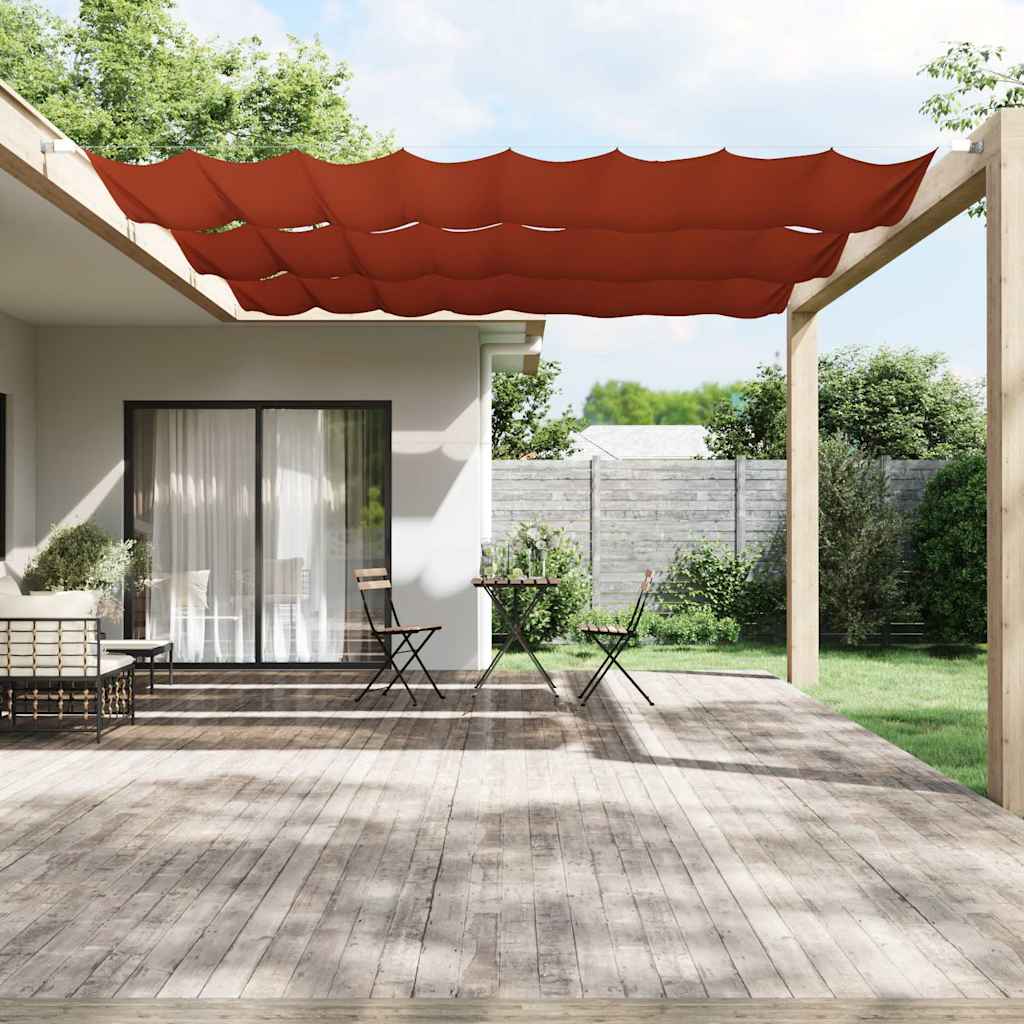 Vertikaalne varikatus, terrakota, 140 x 360 cm, Oxfordi kangas