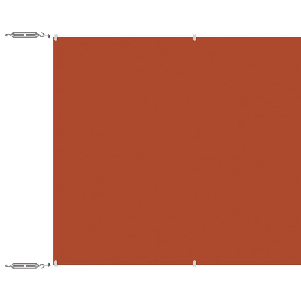 Vertikaalne varikatus, terrakota, 140 x 800 cm, Oxfordi kangas