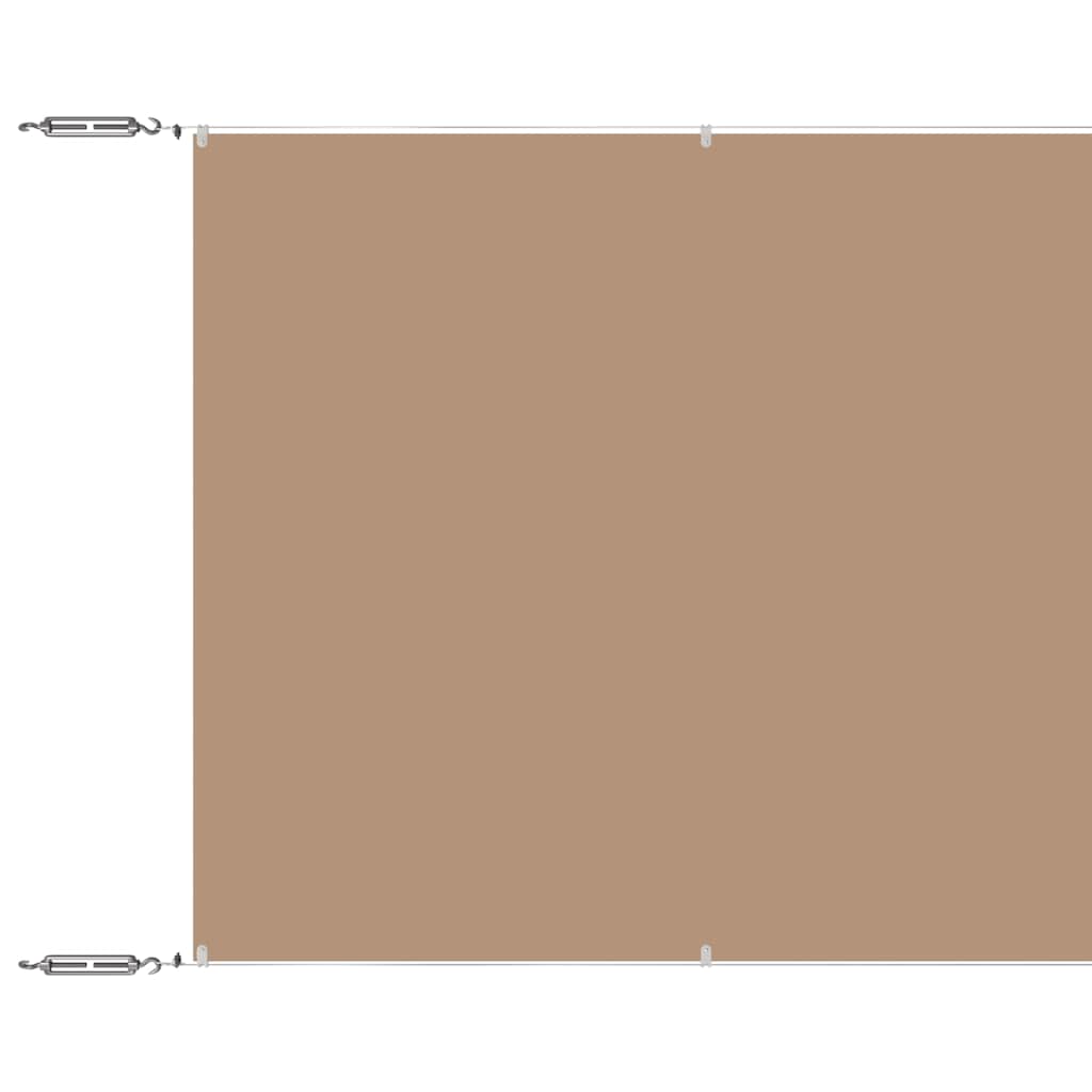 Vertikaalne varikatus, pruunikashall, 100x1000 cm Oxford kangas