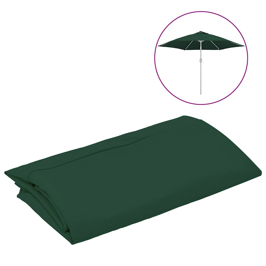 Asenduskangas aia päikesevarjule, roheline, 300 cm