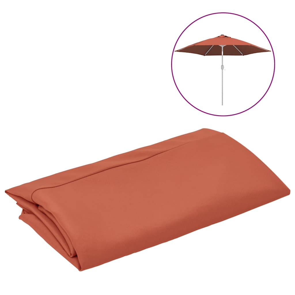 Asenduskangas aia päikesevarjule, terrakota, 300 cm