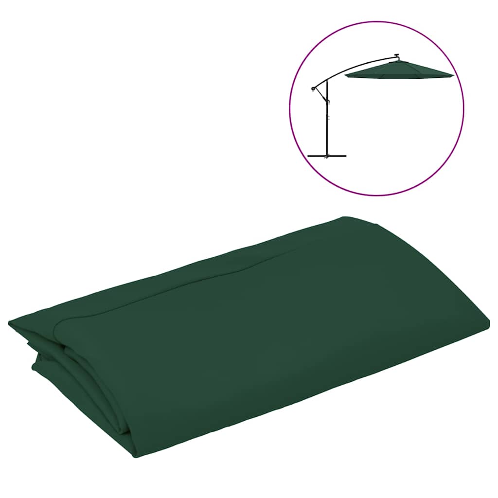 Asenduskangas päikesevarjule Roheline 350 cm