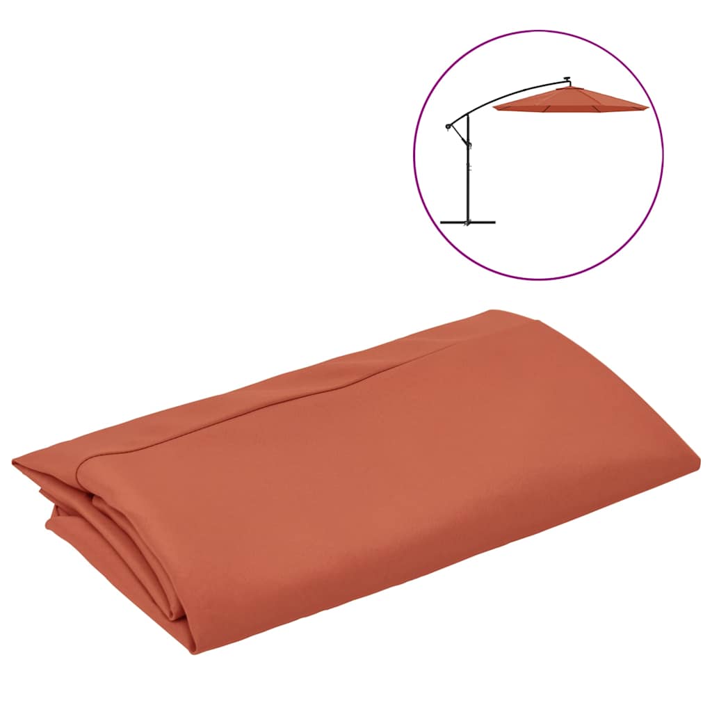 Asenduskangas päikesevarjule Terrakota 350 cm