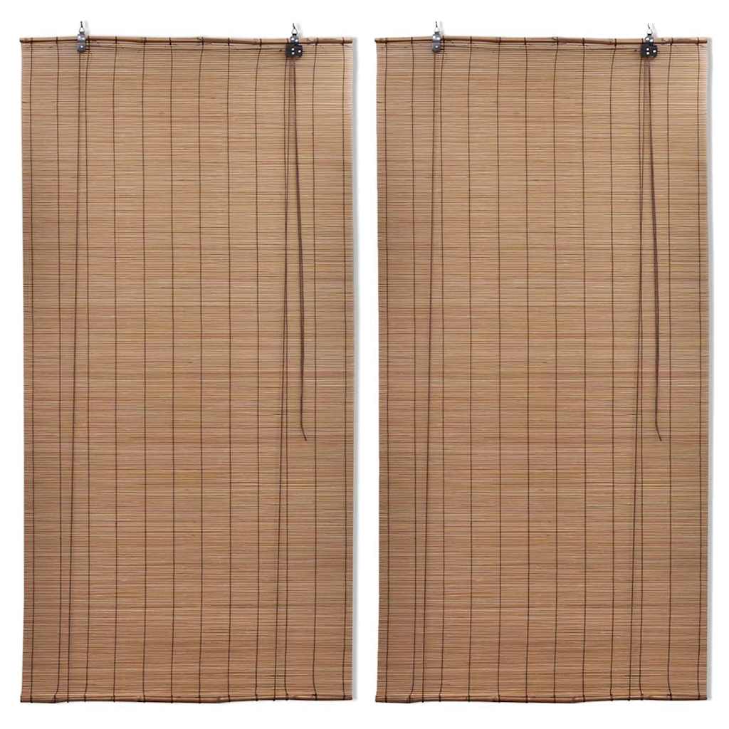 Bambusrulood 2 tk, 80 x 160 cm, pruun