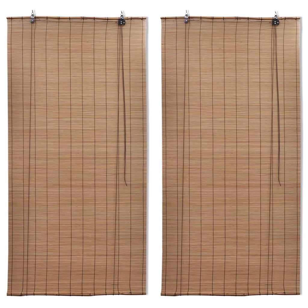 Bambusrulood 2 tk, 150 x 220 cm, pruun