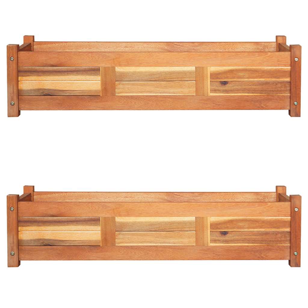 Taimelava, 2 tk, 100 x 30 x 25 cm, akaatsiapuu