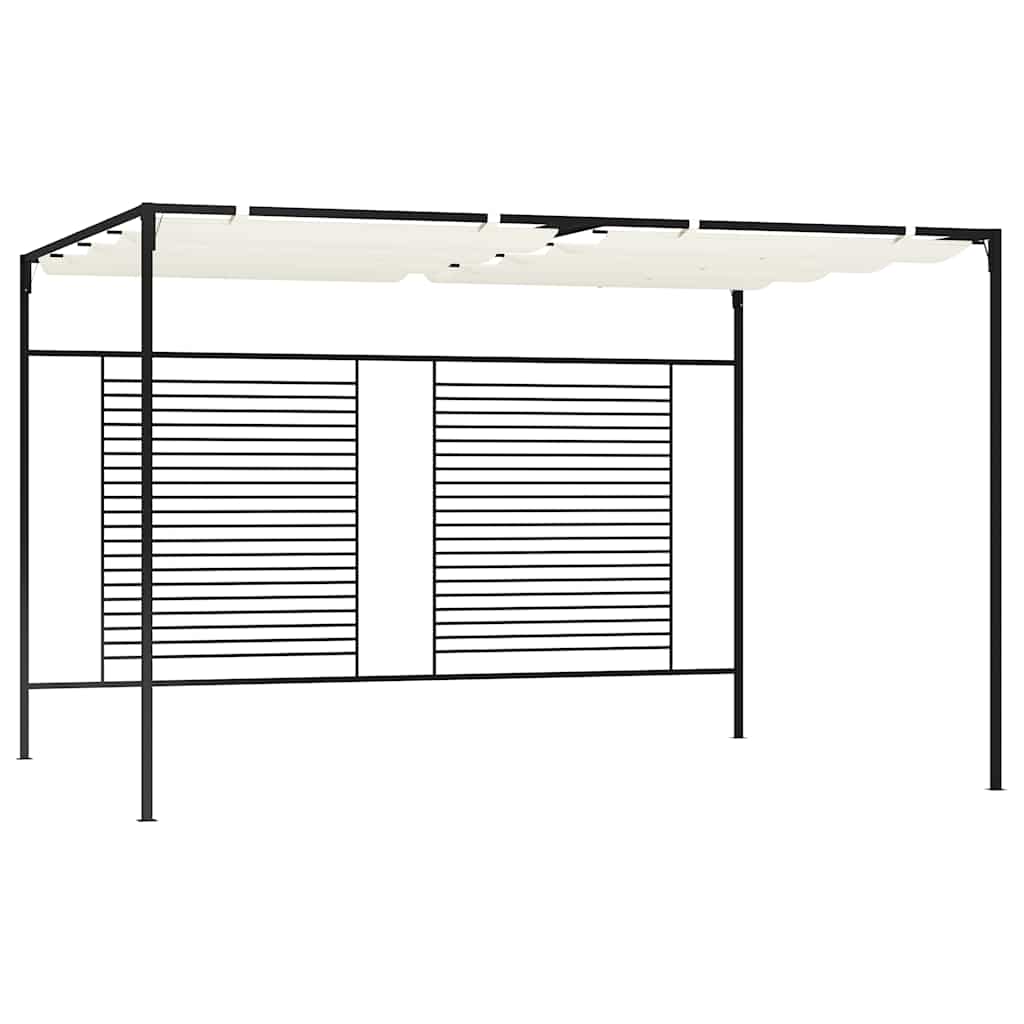 Varjualune eemaldatava katusega 3 x 4 x 2,3 m, kreemjas, 180 g/m²