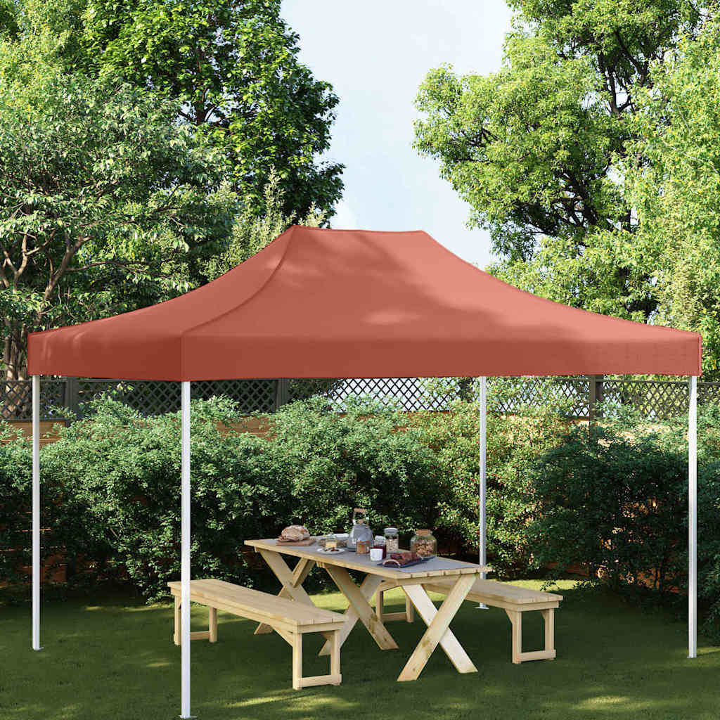 Peotelgi katus 4 x 3 m, terrakota, 270 g/m²