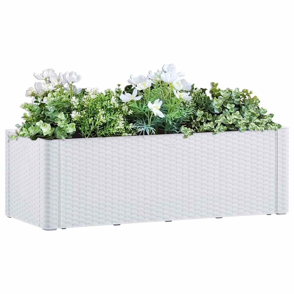 Taimelava isekastmise süsteemiga, valge 100 x 43 x 33 cm