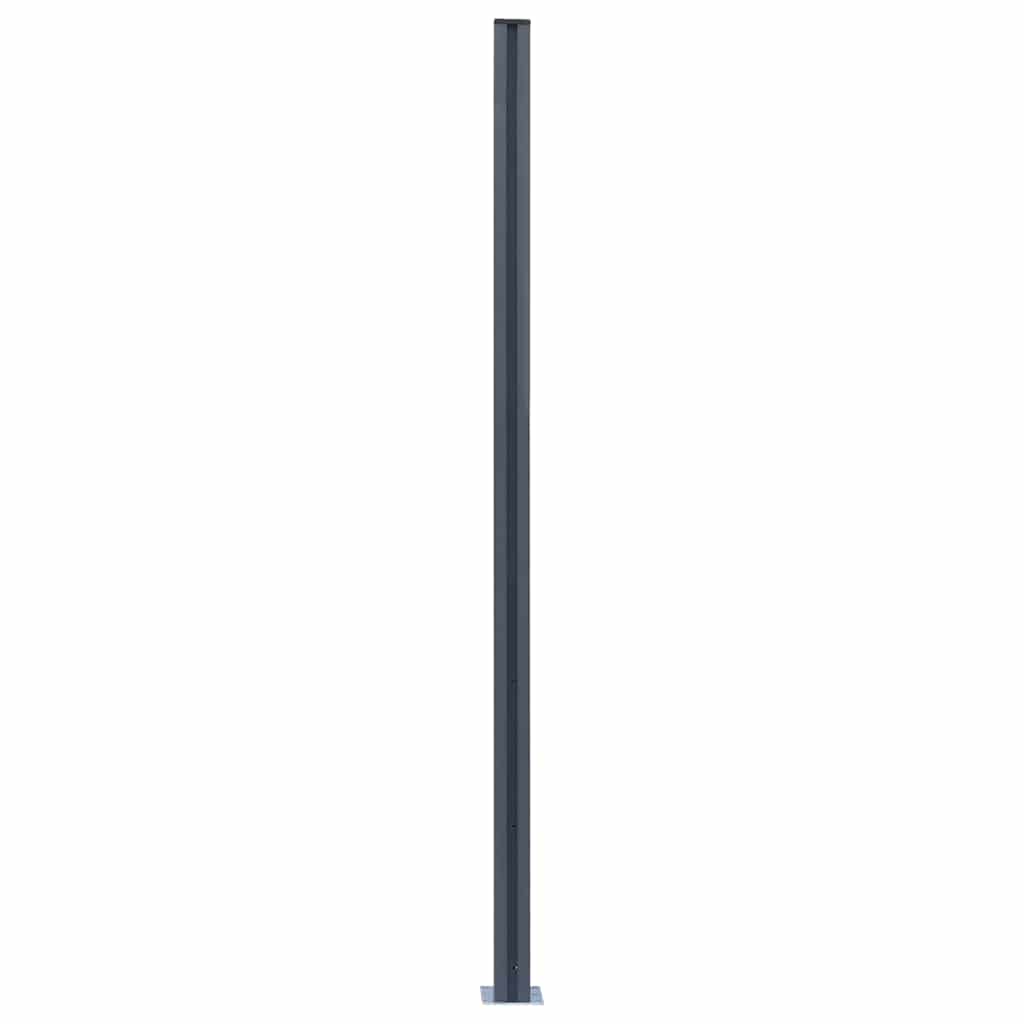 Aiapostid, 2 tk, tumehall, 185 cm, alumiinium
