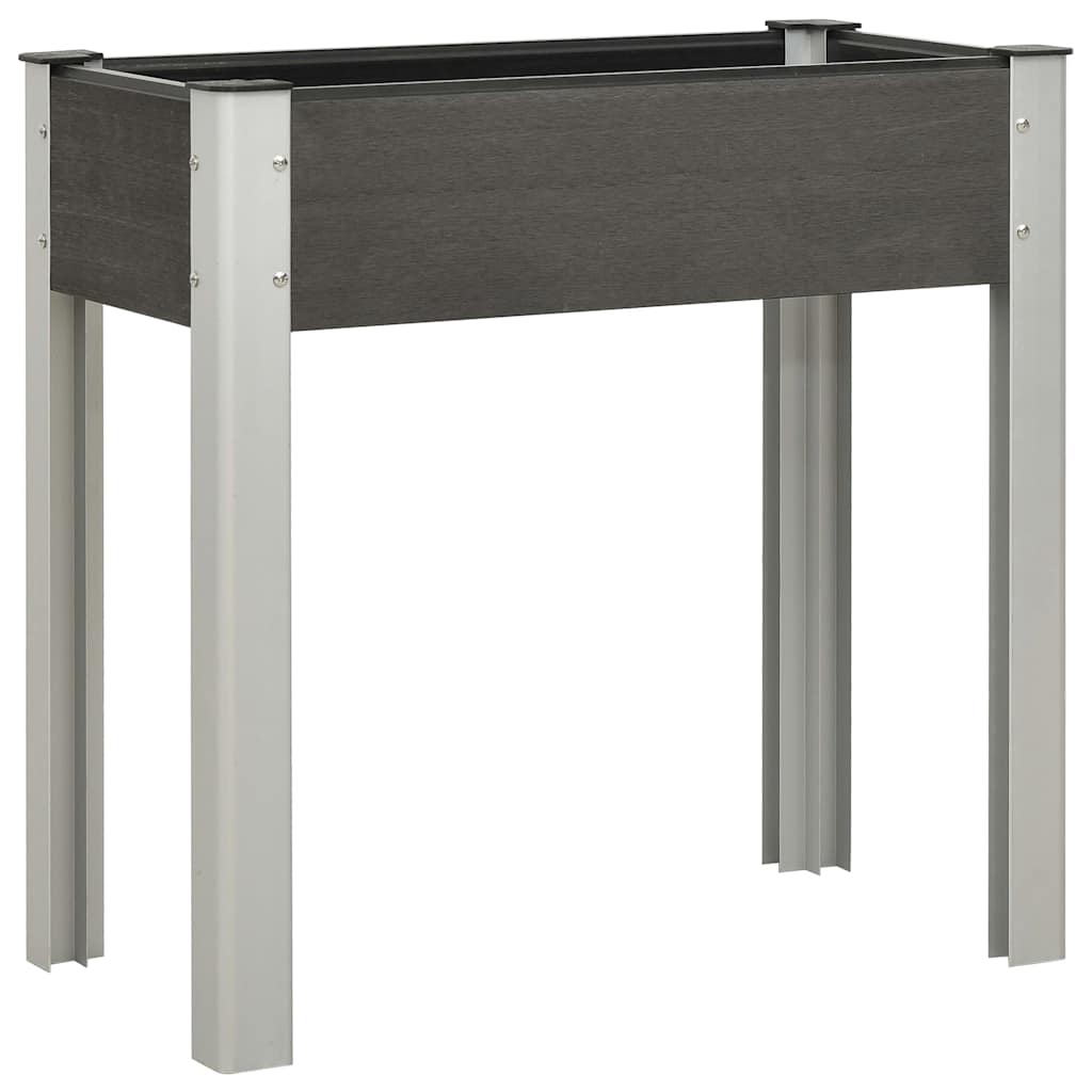 Aia taimelava 75x40x75 cm, puidu-plasti segu, hall