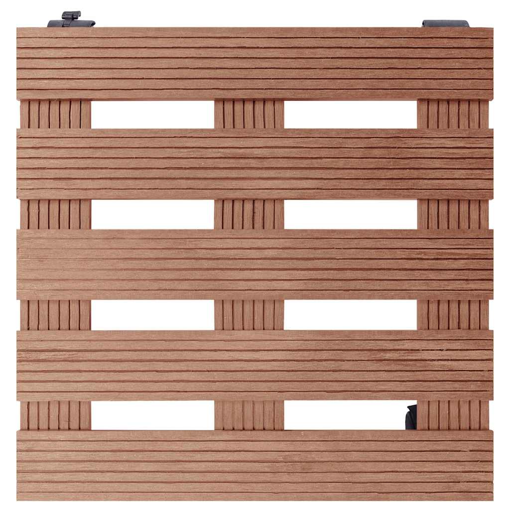 Ratastel taimealus 2 tk, pruun, 30x30x7,5 cm WPC