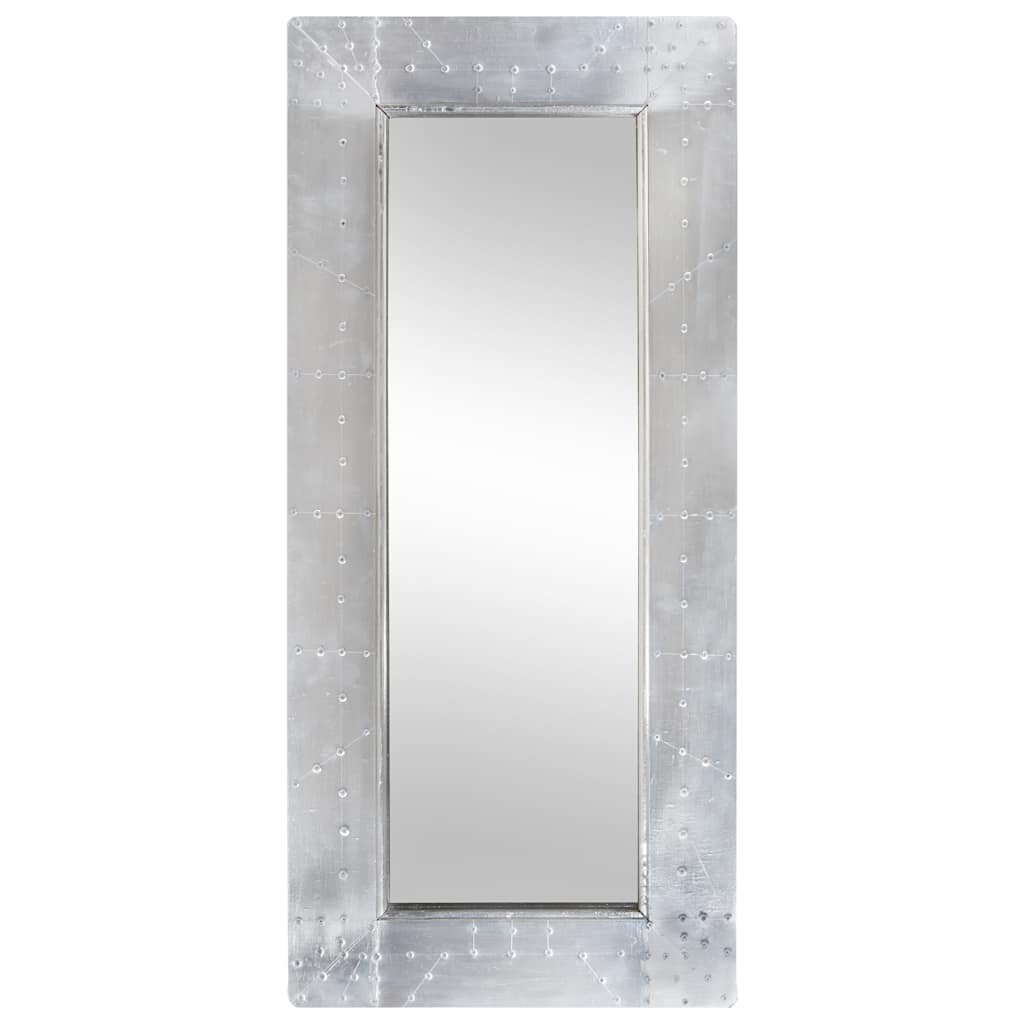 Lennuki stiilis peegel, 110 x 50 cm, metall