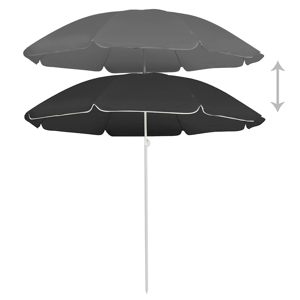 Aia päikesevari teraspostiga, antratsiithall, 180 cm