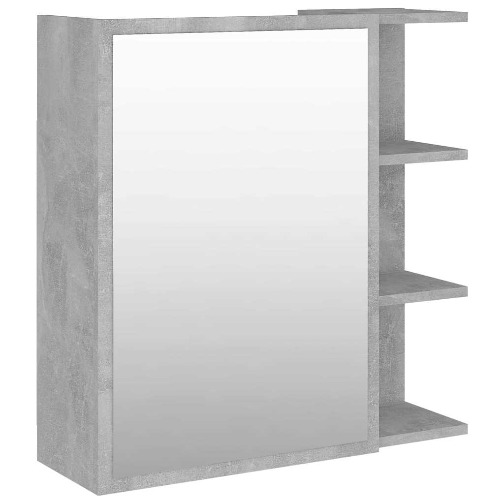 Vannitoa peeglikapp betoonhall 62,5x20,5x64 cm tehispuit