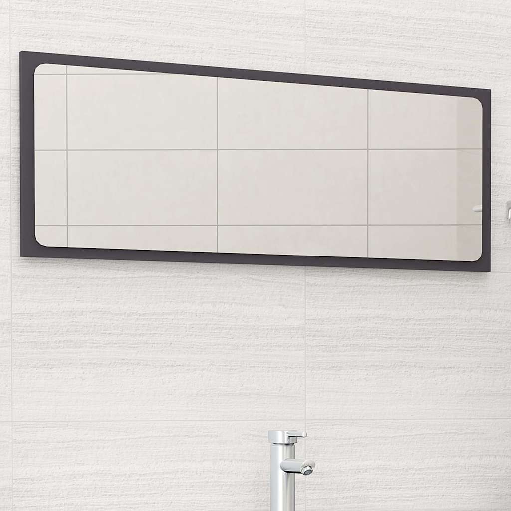 Vannitoa peeglikapp, hall, 100 x 1,5 x 37 cm, puitlaastplaat