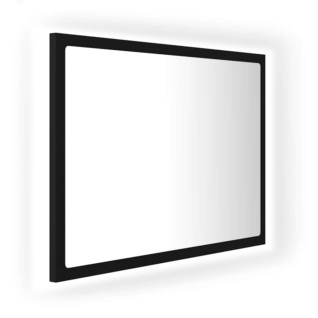 LED vannitoa peeglikapp must 60x8,5x37 cm akrüül