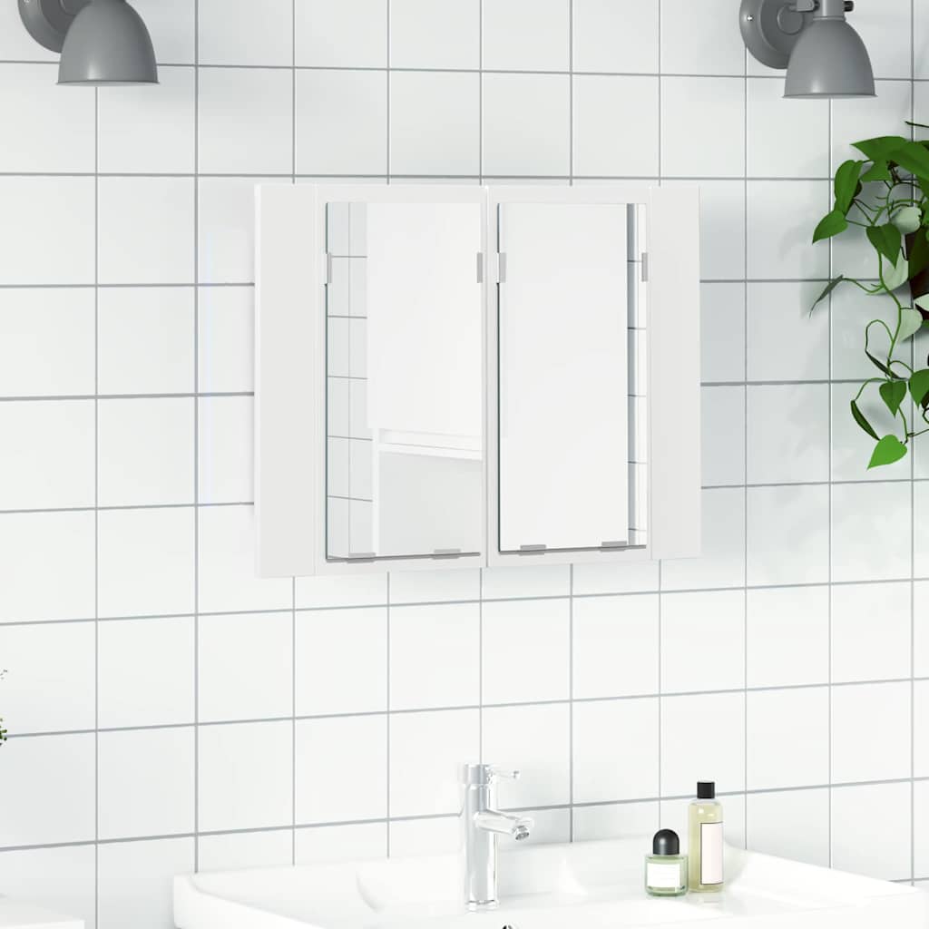 LED-peeglikapp valge 60x12x45 cm, akrüül