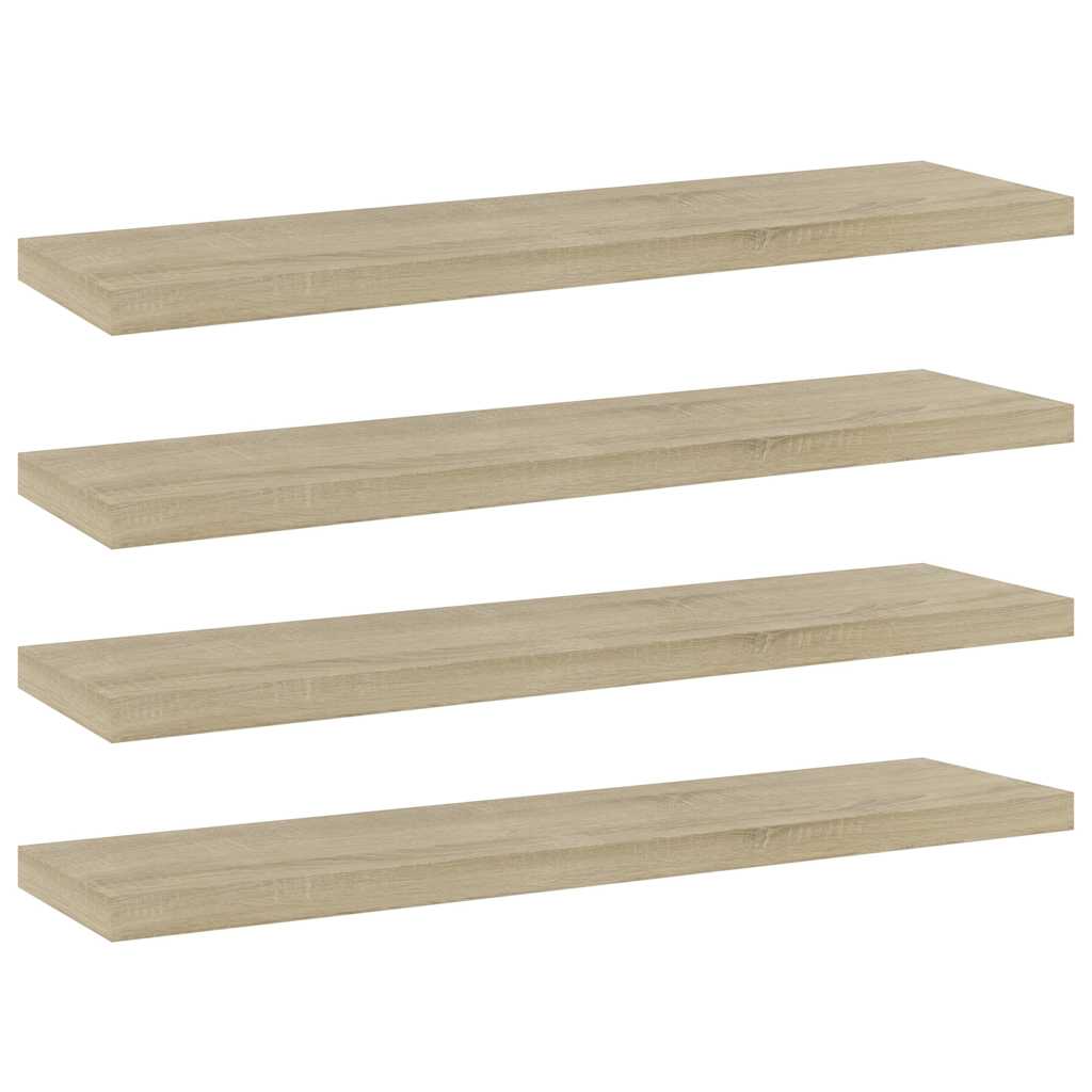Riiuliplaadid 4 tk, Sonoma tamm, 40x10x1,5 cm, tehispuit