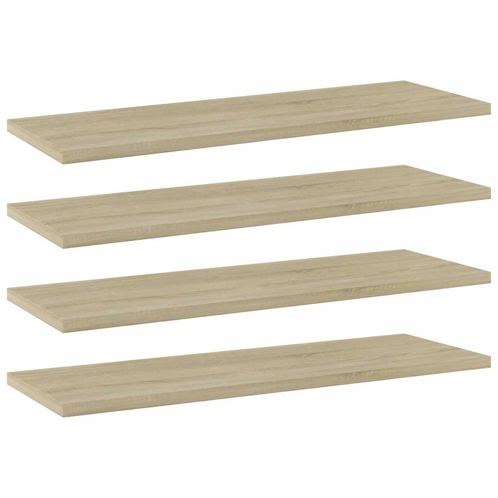 Riiuliplaadid 4 tk, Sonoma tamm, 60x20x1,5 cm, puitlaastplaat