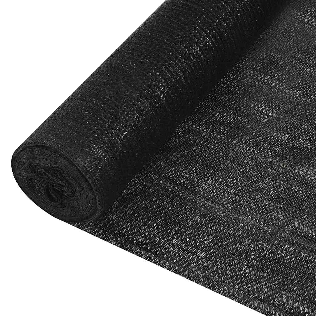 Privaatsusvõrk, must, 1,2 x 10 m, HDPE, 150 g/m²