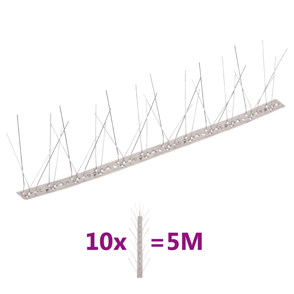 5-realised roostevabast terasest linnupiigid, 10 tk, 5 m