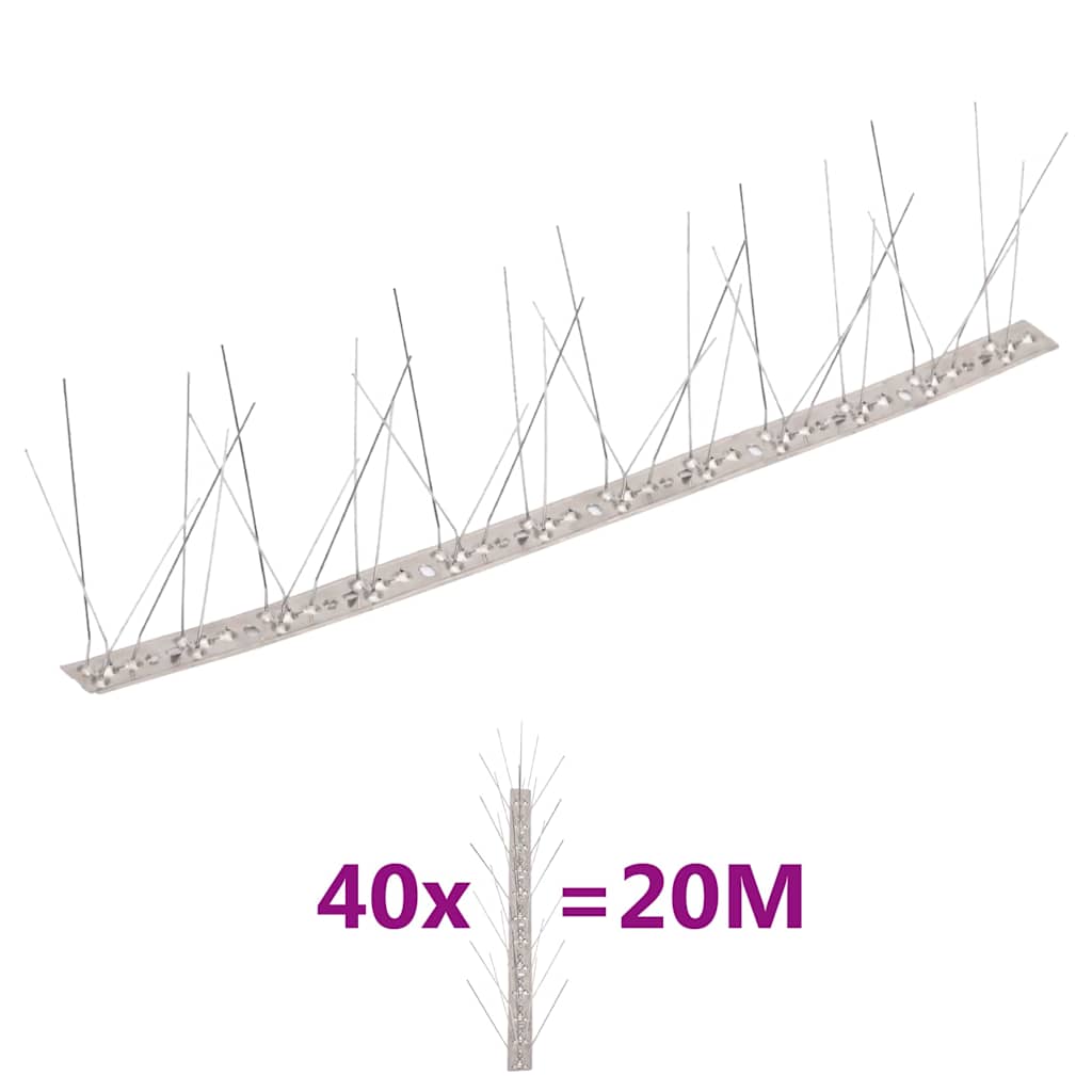 5-realised roostevabast terasest linnupiigid, 40 tk, 20 m