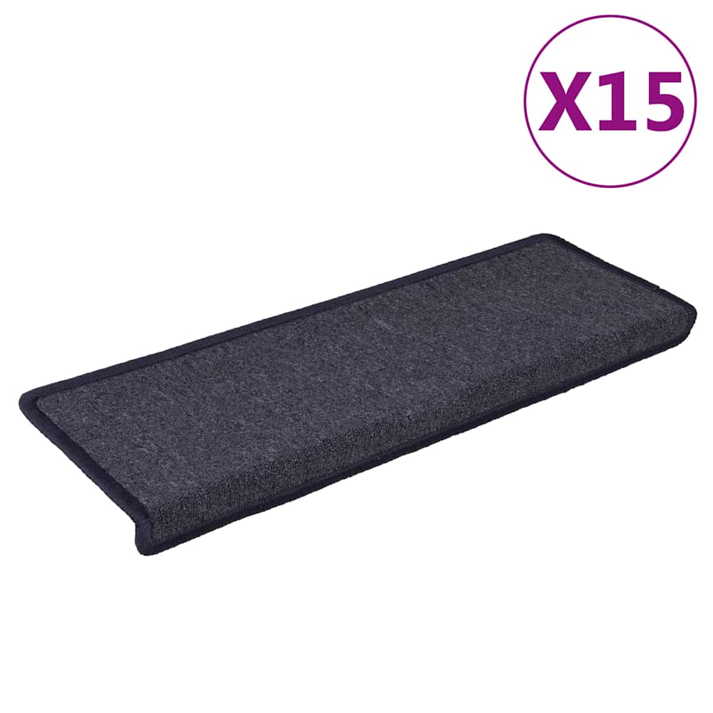 Trepimatid 15 tk 65 x 21 x 4 cm tumehall ja sinine ristkülikukujuline serv