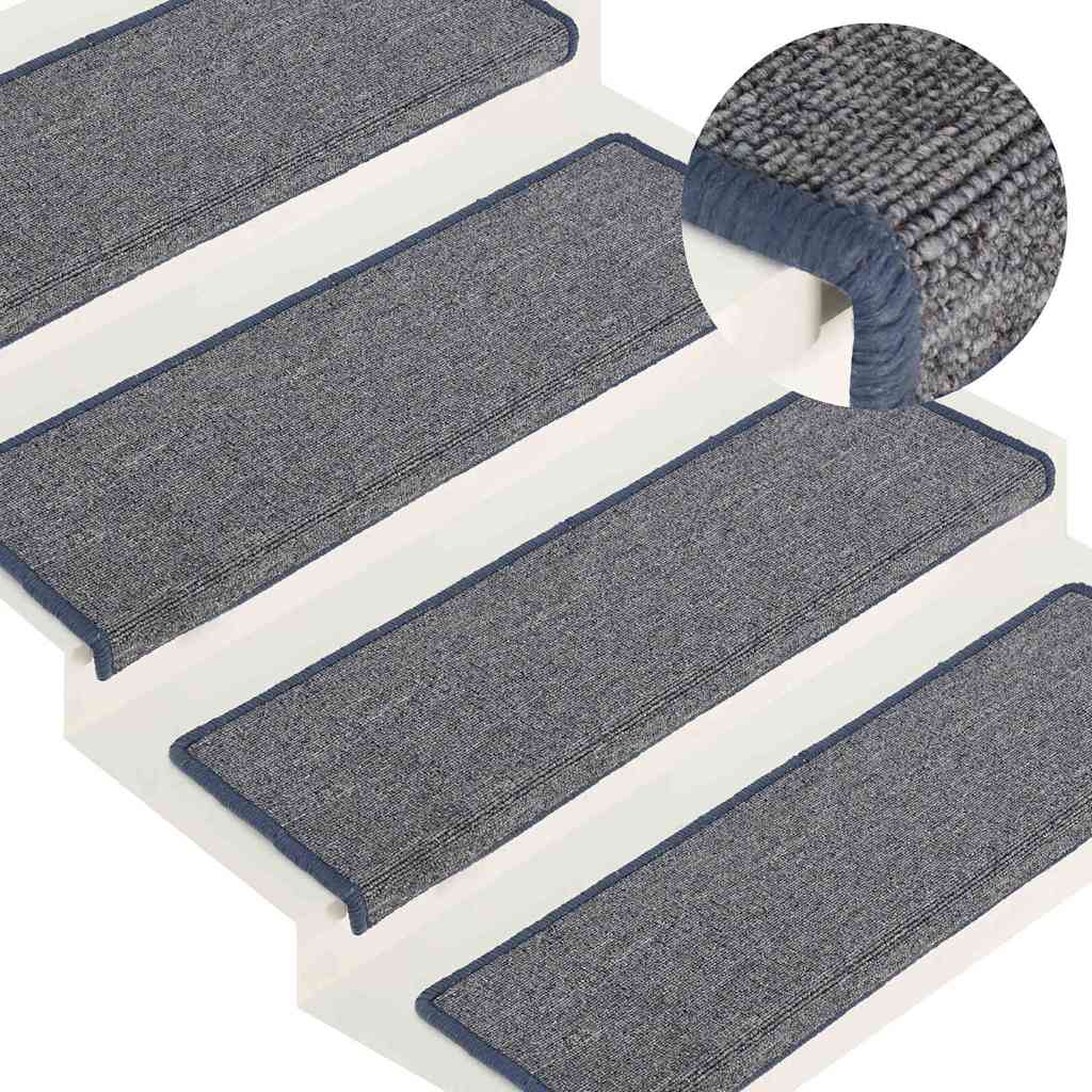 Trepimatid 15 tk 65 x 21 x 4 cm helehall ja sinine ristkülikukujulise servaga