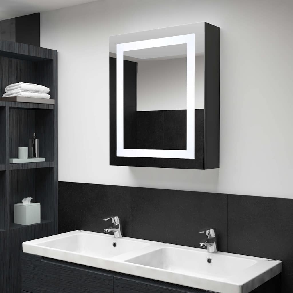 LED vannitoa peegelkapp, 50 x 13 x 70 cm