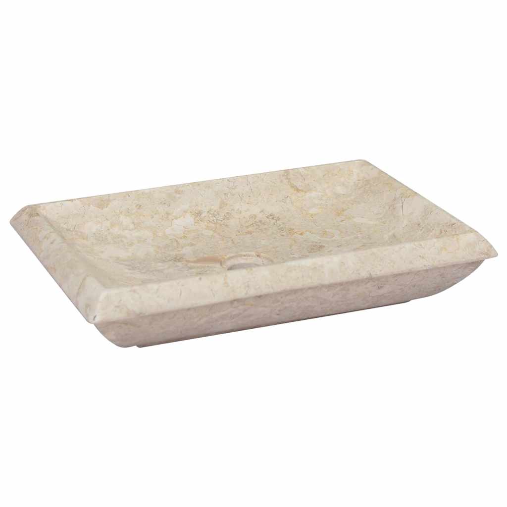 Valamu, kreemjas, 50 x 35 x 10 cm, marmor