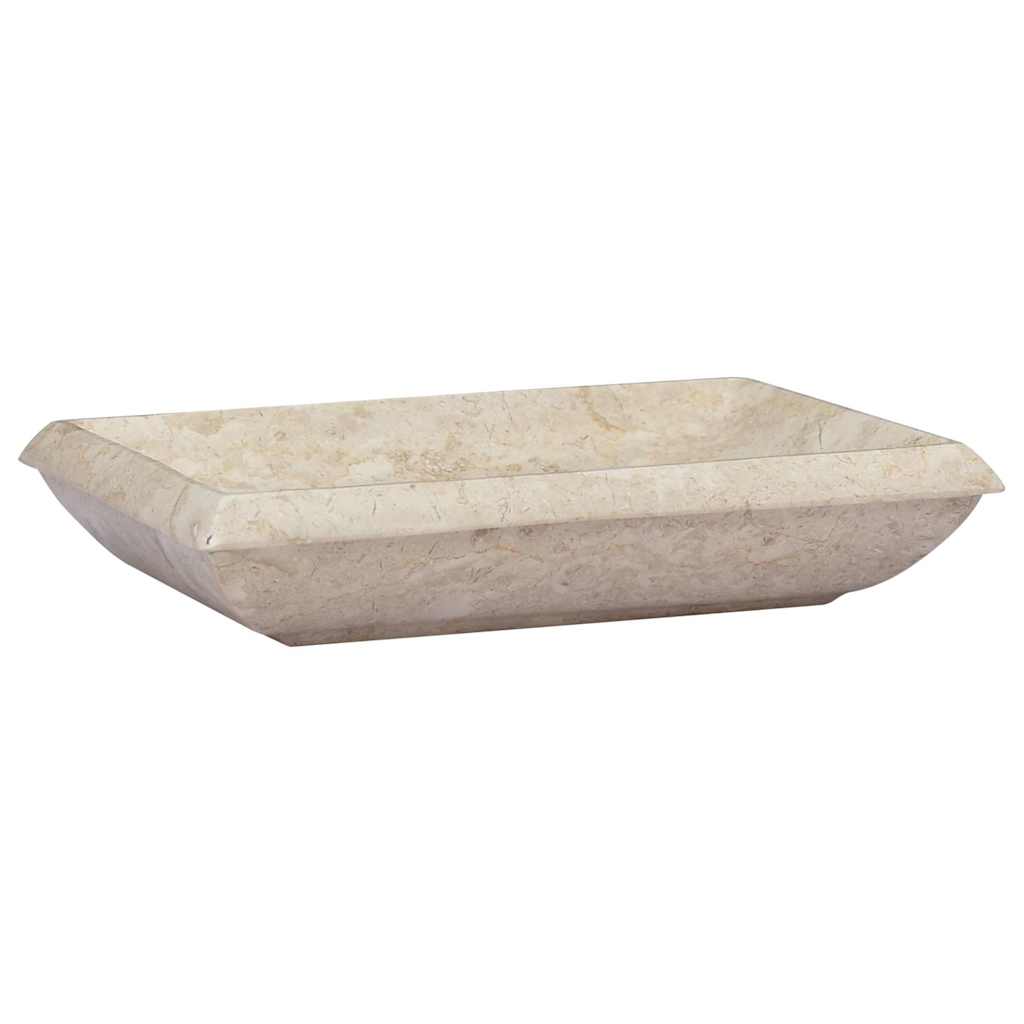 Valamu, kreemjas, 50 x 35 x 10 cm, marmor