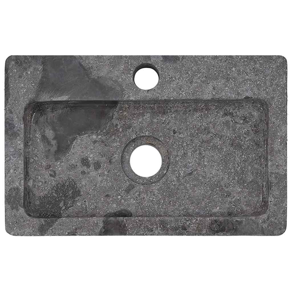 Seinale kinnitatav valamu, hall, 38x24x6,5 cm, marmor