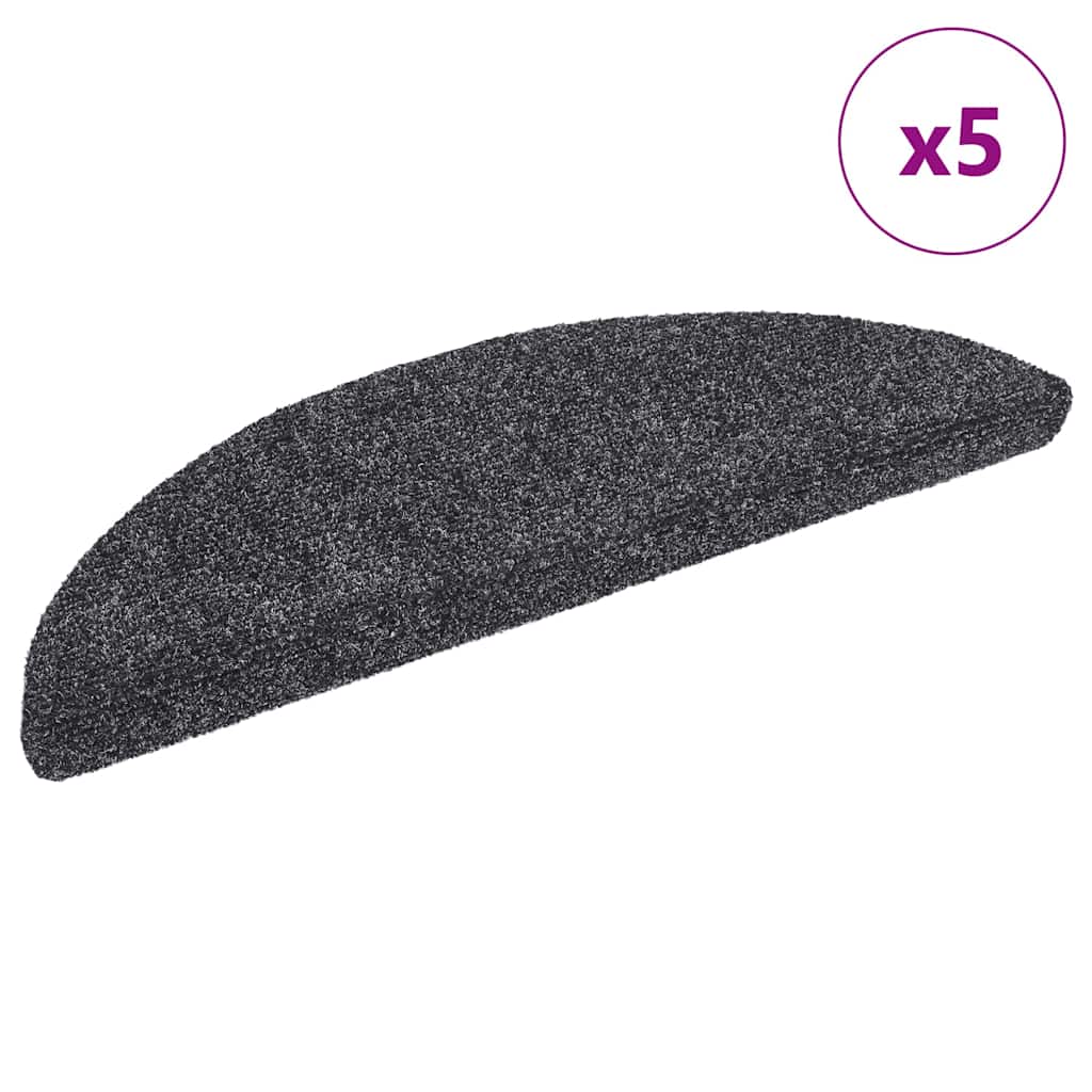 Isekleepuvad trepimatid 5 tk 56 x 17 x 3 cm tumehall poolringikujulised