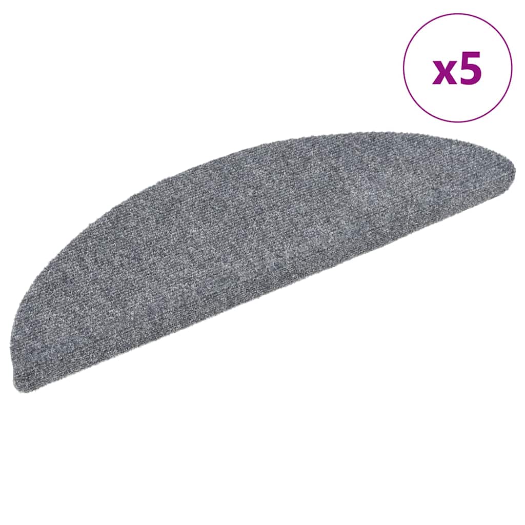 Isekleepuvad trepimatid 5 tk 56 x 17 x 3 cm helehall poolringikujulised
