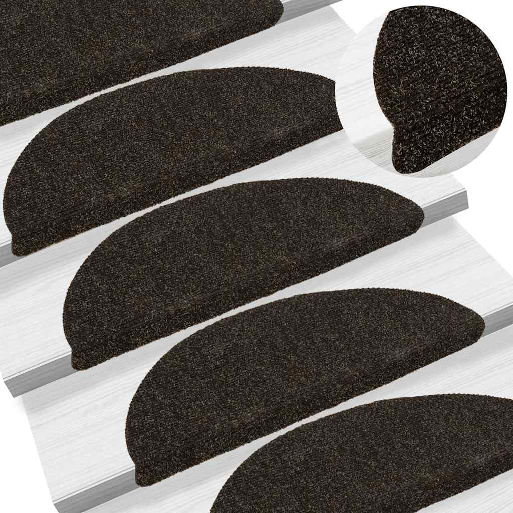 Isekleepuvad trepimatid 5 tk 56 x 17 x 3 cm tumepruunid poolringikujulised