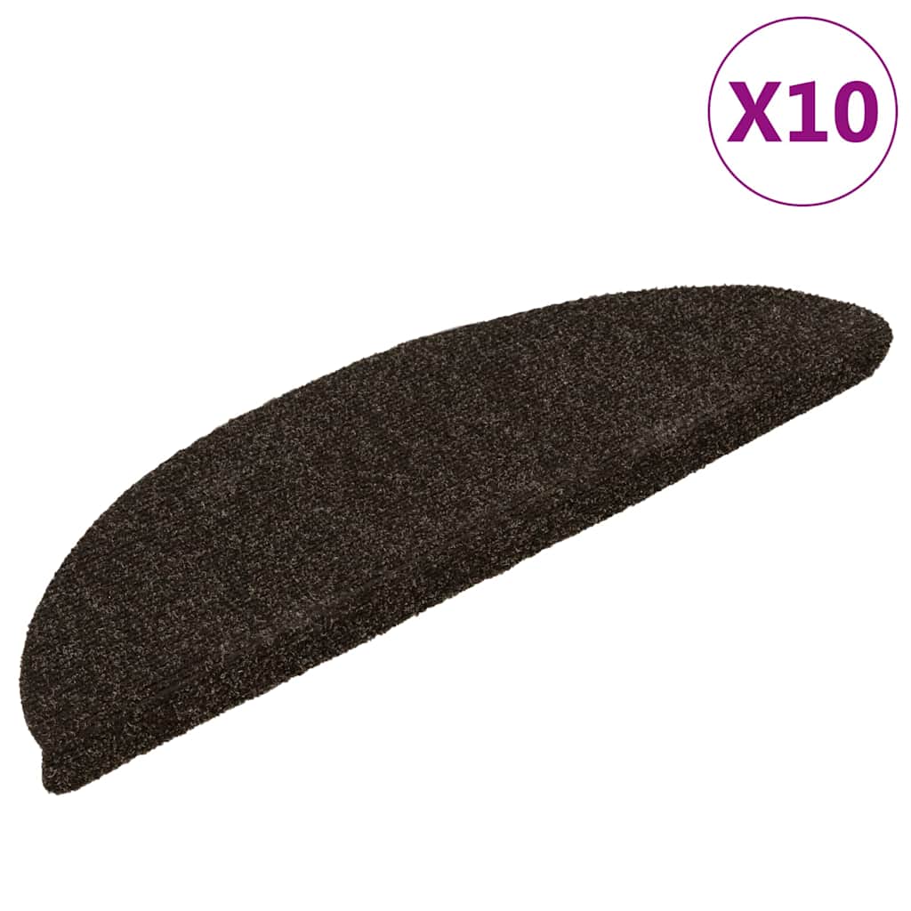Isekleepuvad trepimatid 10 tk 56 x 17 x 3 cm tumepruunid poolringikujulised