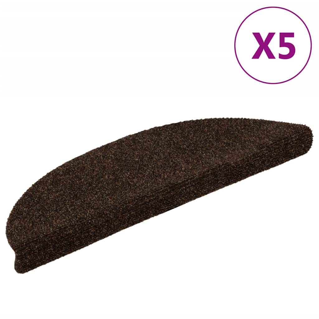 Isekleepuvad trepimatid 5 tk 56 x 17 x 3 cm pruunid poolringikujulised