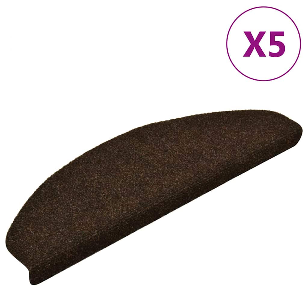 Isekleepuvad trepimatid 5 tk 65 x 21 x 4 cm pruunid poolringikujulised suured