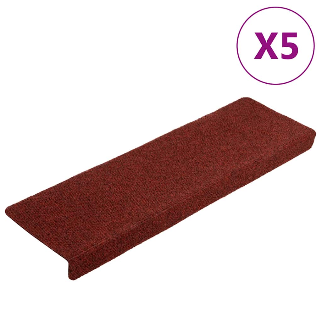 Trepimatid, isekleepuvad, 5 tk, 65 x 21 x 4 cm, bordoopunased, ristkülikukujulise servaga