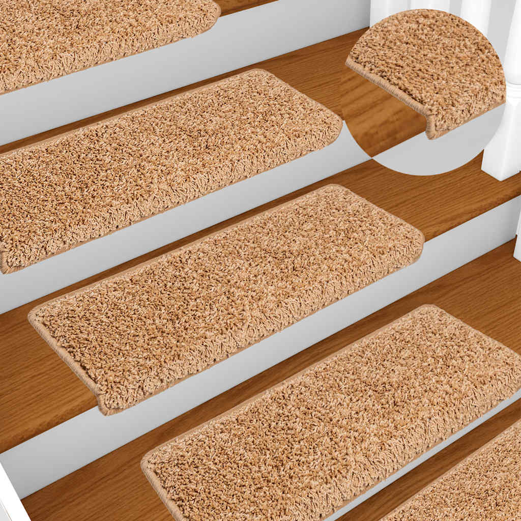 Trepimatid 10 tk 65 x 21 x 4 cm beežid ristkülikukujulise servaga