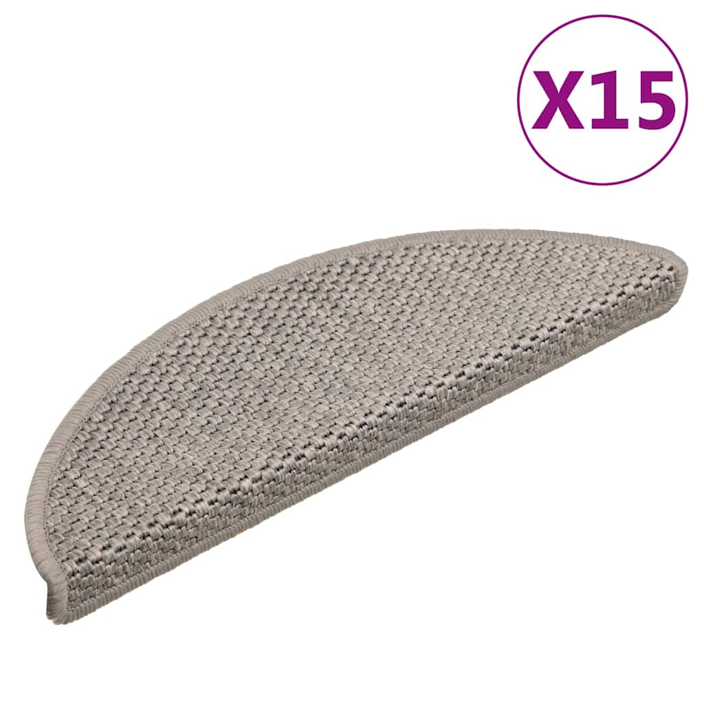 Isekleepuv trepivaip, 15 tk, 56x17x3 cm, hõbe