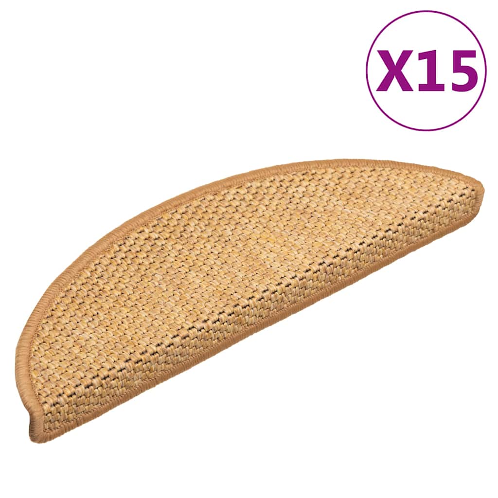 Isekleepuv trepivaip, 15 tk, 56x17x3 cm, sisal