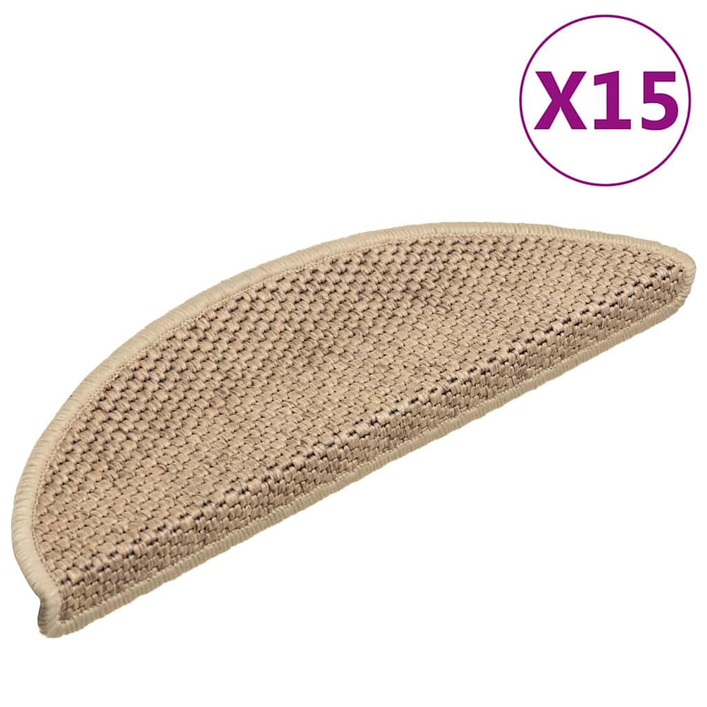 Isekleepuv trepivaip, 15 tk, 56x17x3 cm, liivakarva