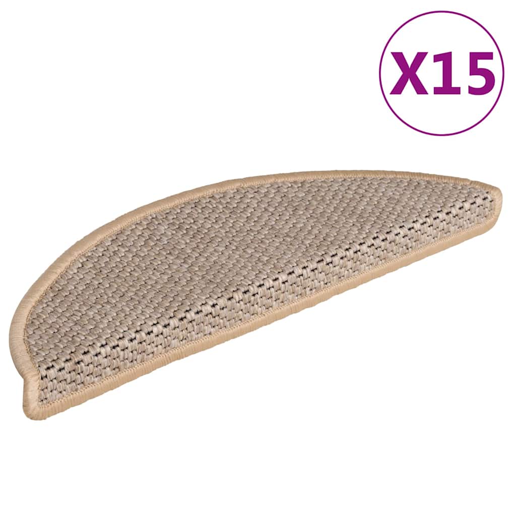 Isekleepuv trepivaip, 15 tk, 56x17x3 cm, helebeež