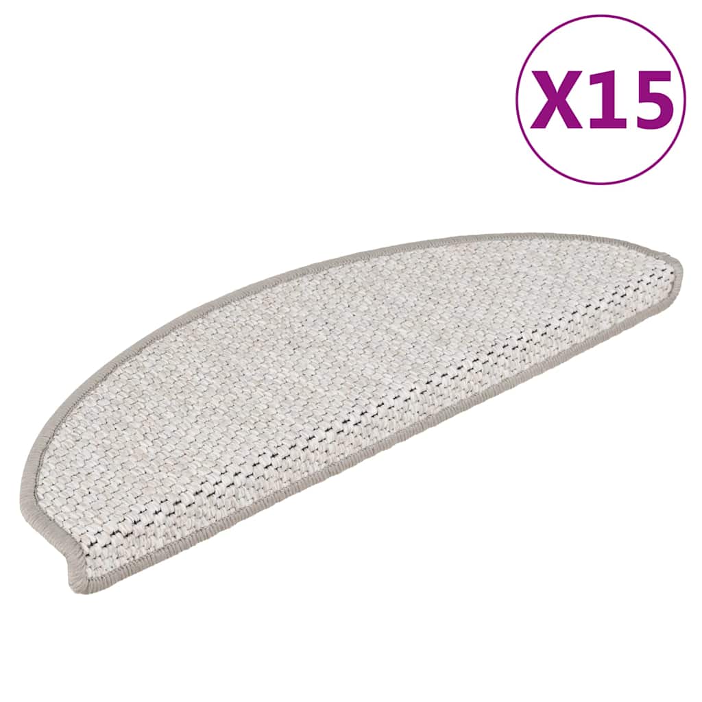 Isekleepuv trepivaip, 15 tk, 65x21x4 cm, plaatina
